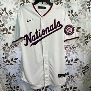 NEW Nike MLB Washington Nationals Baseball Jersey White Men's Sz XXL T770-NAWH